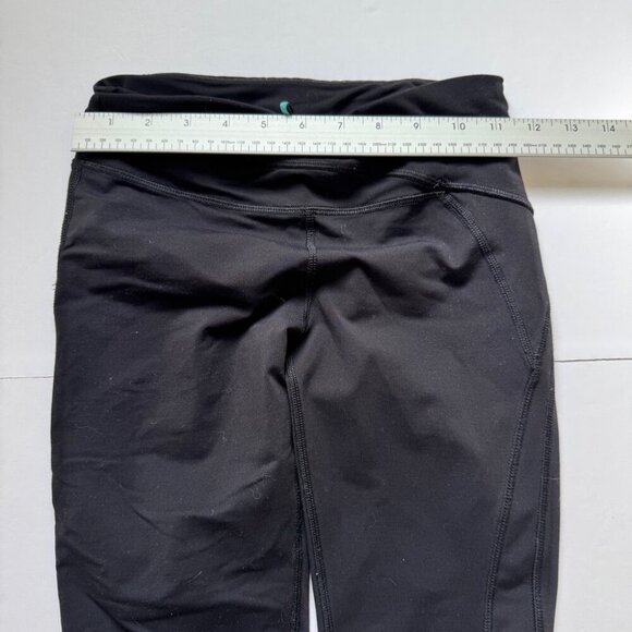 Ivivva Rhythmic Tights Pique Black Reflective Leggings Pants Full Length 10 - Picture 12 of 16